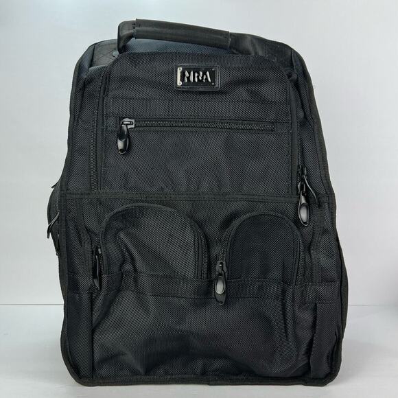Official NRA Black Backpack Black Tactical Ridgeline Pathfinder Sportsman Padded - Picture 1 of 10